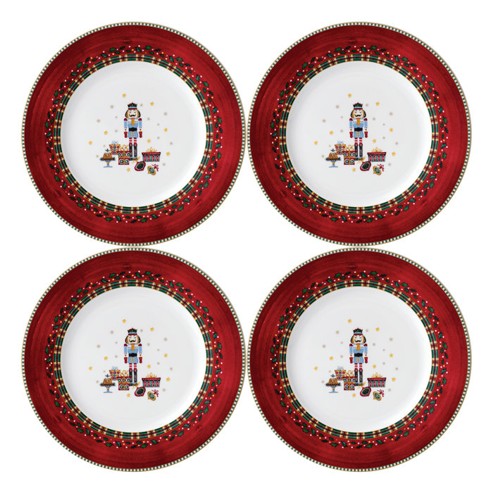Prouna Nutcracker Set Of 4, Salad/Dessert Plates Wayfair